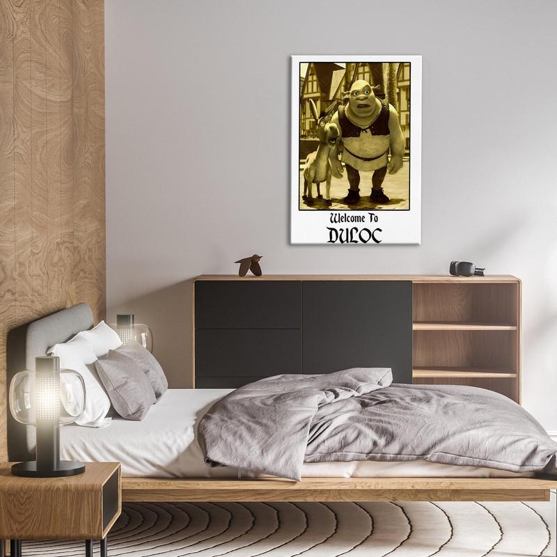 Shrek Poster, Shrek and Donkey Print, Shrek Wall Art, Shrek Print, Shrek Illustrations, Shrek Wall Decor
