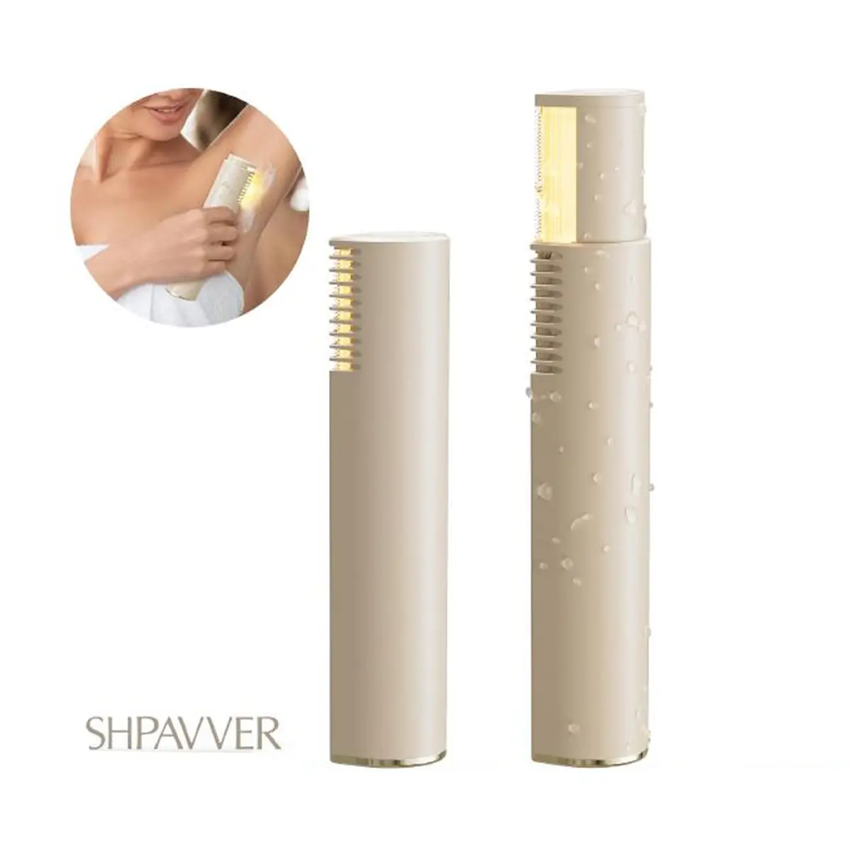 [Tiktokshopbacktoschool]Eyebrow-Facial Hair Remover Women: Portable 2 in 1 Electric Shaver and Facial Trimmer - Rechargeable Eyebrow Lips Body Facial Razor Comfort tiktokshopbacktoschool,back to school,back to school haul