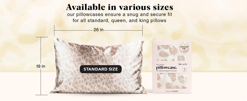 Kitsch Satin Pillowcase in Leopard Kitsch Satin Pillowcase in Leopard