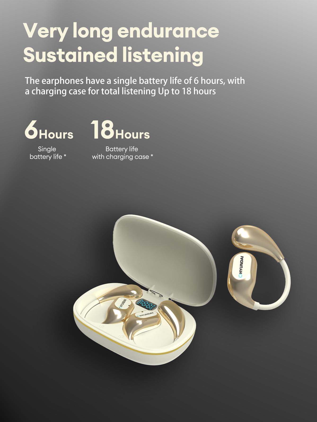 HYUNDAI C01 Wireless Translation Headphones with 2025 Bluetooth 5.4 for Faster, Stable Connection & Low Power Use, Supports 169‑Language Translation, Comfortable Non‑Inductive Wearing for Music & Phone Calls