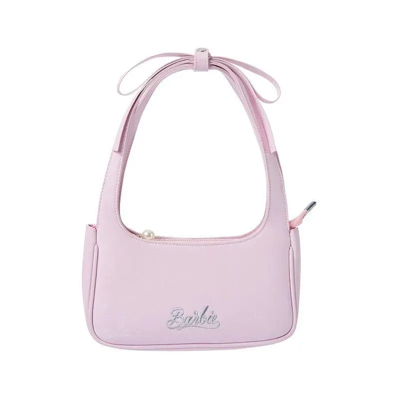 【Back to School】MINISO x Barbie Heiress Series Women's Crossbody & Shoulder Bag with Adjustable Strap, Lightweight Purse for Daily Commute