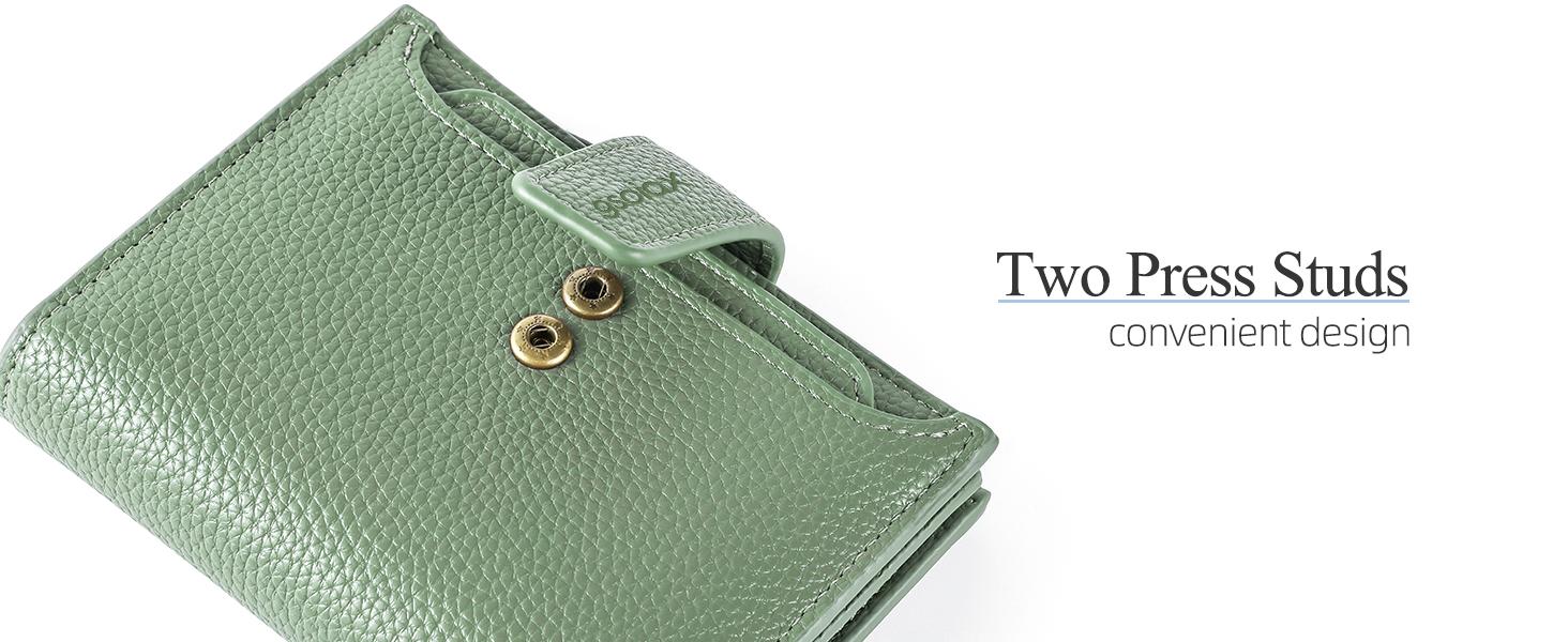 GSOIAX RFID Credit Card Holder, Women's Genuine Leather Coin Pocket Card Holder for Daily and Back to School Use, Perfect for Mother's Day Gift, Girlfriend Gift, Women's Wallet