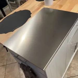 Premium Stainless Steel Cooking Cutting Board - Non-slip Rubber Base, Durable Heavy Duty Chopping Board for Meat, Vegetables, Christmas Gifts for Mothers, Durable Chopping Board