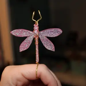 Pink Dragonfly Ring