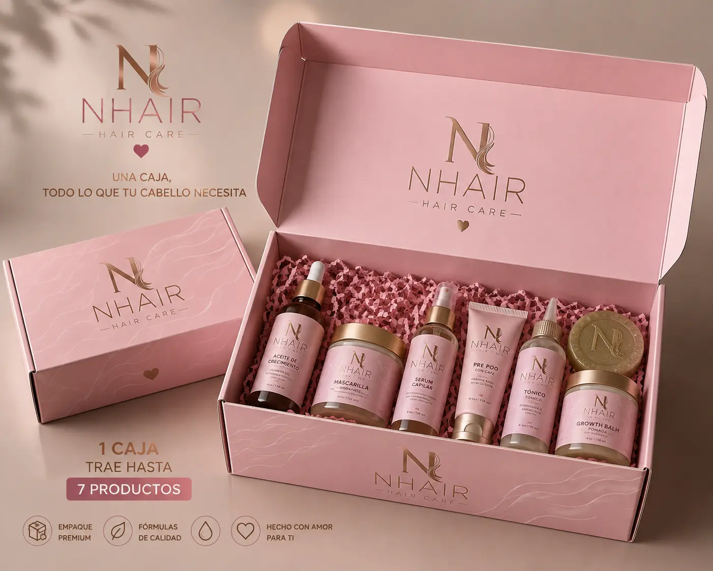 NhAir Premium Haircare Bundle - Youth-Focused Paraben Free Coconut Oil Treatment, Nourishing Liquid Hair Oil, Rosemary-Infused Natural Beauty Serum
