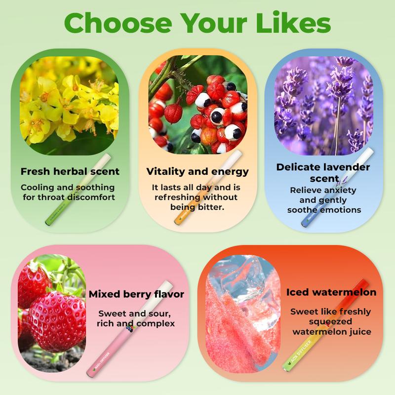 Pure herbal for body healthy and tongue air freshing,herbal support pen relaxation diffusion stick Solution lung diffuser