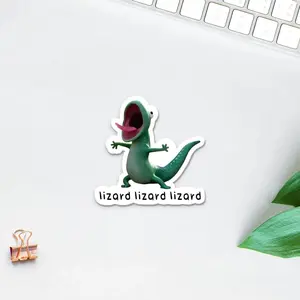 Lizard Lizard Lizard Die Cut Sticker, Vinyl Stickers, Pinterest Stickers, Tumbler Stickers, Water Bottle Stickers, Tom Lizard Funny Sticke