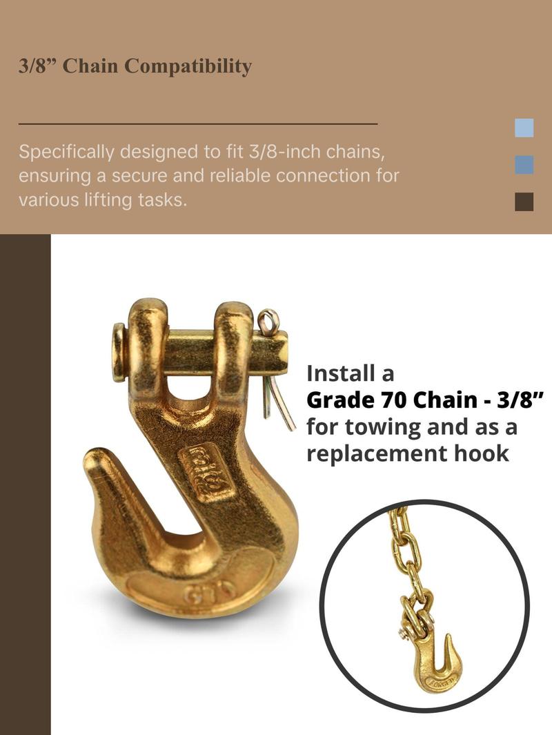 G70 Clevis Grab Hook, 3/8"