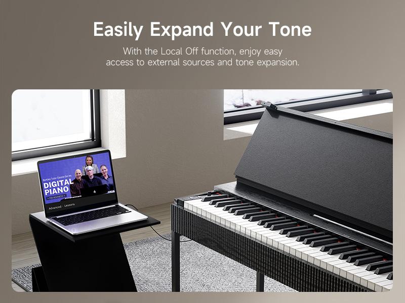 Donner OURA S300 Home Digital Piano with 88-key Graded Hammer Standard Keyboard
