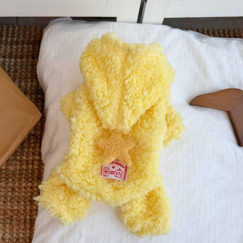 Pet Clothes Dog Cat Puppy Kitty Winter Warm Hoodie Star Series  Thickened For Small Medium Dog D00023