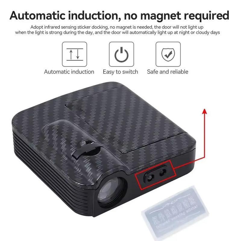 2Pcs Car Welcome Lights, Decorative Lights, Door Projector Lights, suitable for Jeep Toyota, Honda, Chevrolet, Ford, GMC and other models, car accessories.