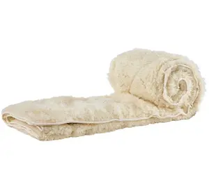 Reversible Fleece And Cotton/Wool Quilted Mattress Pad