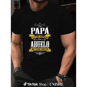 Casual Family T-Shirt with Papa Honor Abuelo Priceless Spanish Print