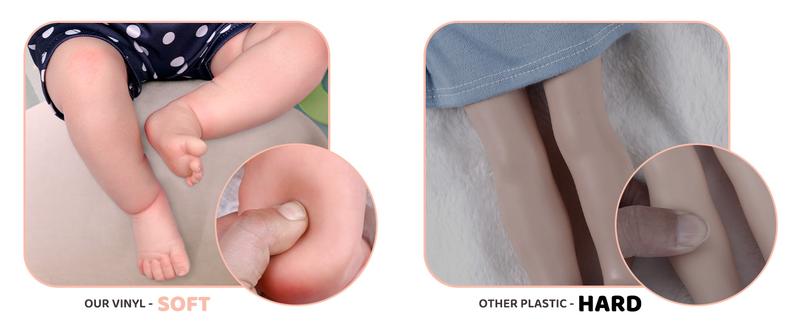 Babeside Realistic Reborn Baby Dolls 17/20/22 Inch Soft Weighted Body Lifelike Newborn Doll Girl & Boy with Gift Box for Kids Age 3+