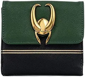 Loungefly Marvel Loki Hardware Wallet with Zip Coin Pouch