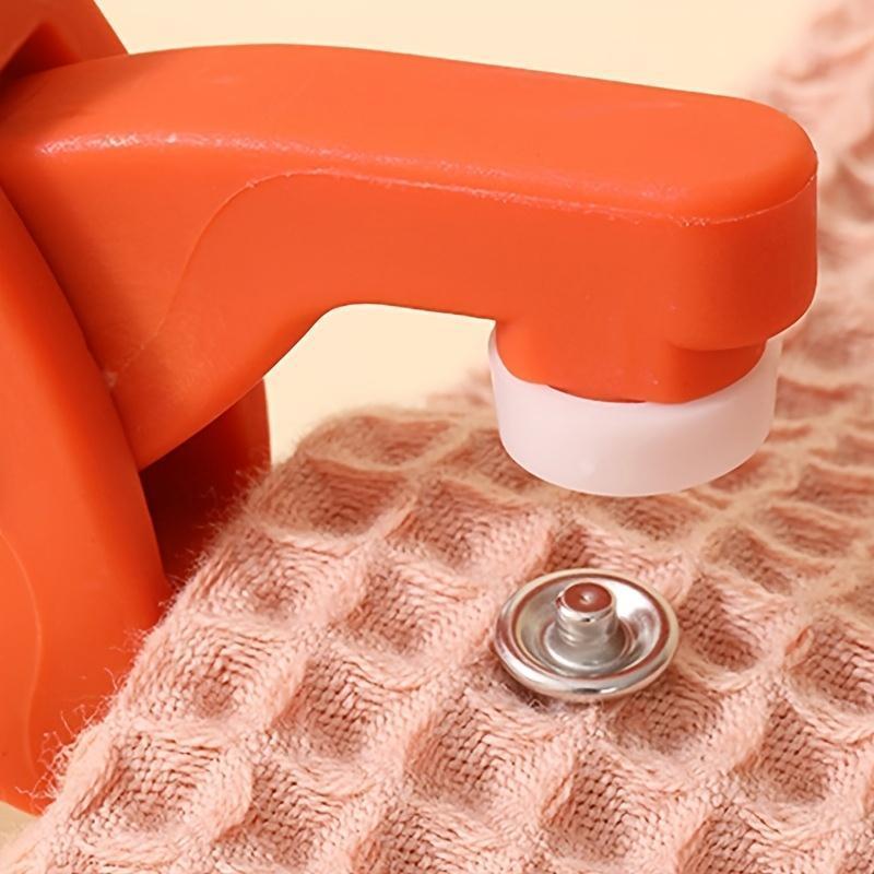 Sewing Button Set, 1 Set Sewing Button with Manual Pressure Pliers & Clear Storage Box, Metal Sewing Buttons for DIY Crafts, Clothes Hat Bag, Seam Supplies