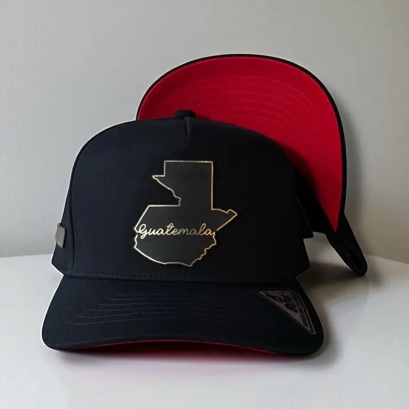 Guatemala Hats Black Snapback for Men with Adjustable Fit Logo Design Casual Baseball Cap Style Perfect for Any Occasion
