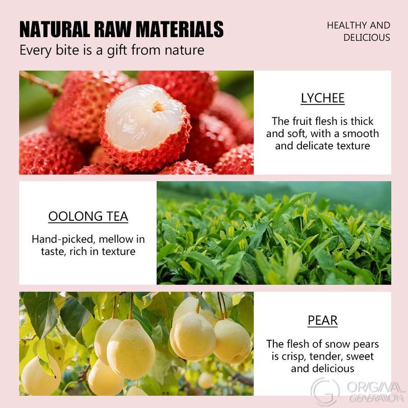 BOGO 2 Cartons Lychee Oolong Tea (1Carton 40g 4g×10pcs)×2 Cold Brew With Real Lychee Inside No Sugar No Artifical Flavor With Lychee Pear And Oolong Tea