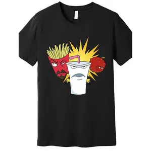 Stylish Aqua Teen Hunger Force Graphic Tee in Premium Cotton With Trendy Patterned Details for Casual Comfort and Durability