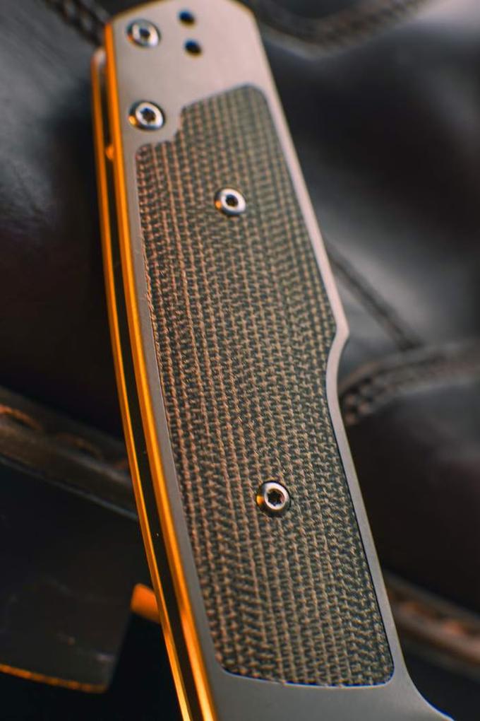 Artisan Cutlery Gambit Pocket Folding Knife with CPM S90V Steel Blade and Titanium Handle Design By Ray Laconico