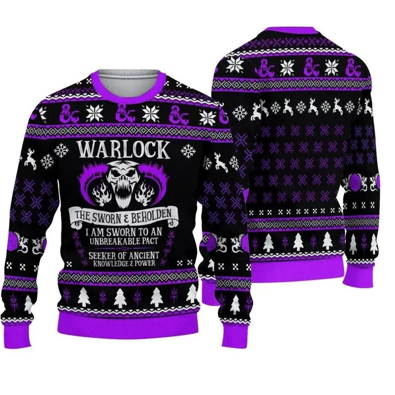 DnD Green Rogue Christmas Ugly Sweater, Dungeons And Dragons Sweater, D&D Christmas Sweater, Gaming Lover Dungeon Master Gift