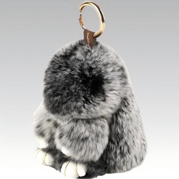 Cute Bunny Rabbit Keychain, Easter Gifts for Her, Soft Fluffy Car Keychain, Pom Pom Key Rings Charm Key Chain for Bags, Phones, Fashion Accessories for Women & Girls & Kids - 7in Without Box FallFreshness