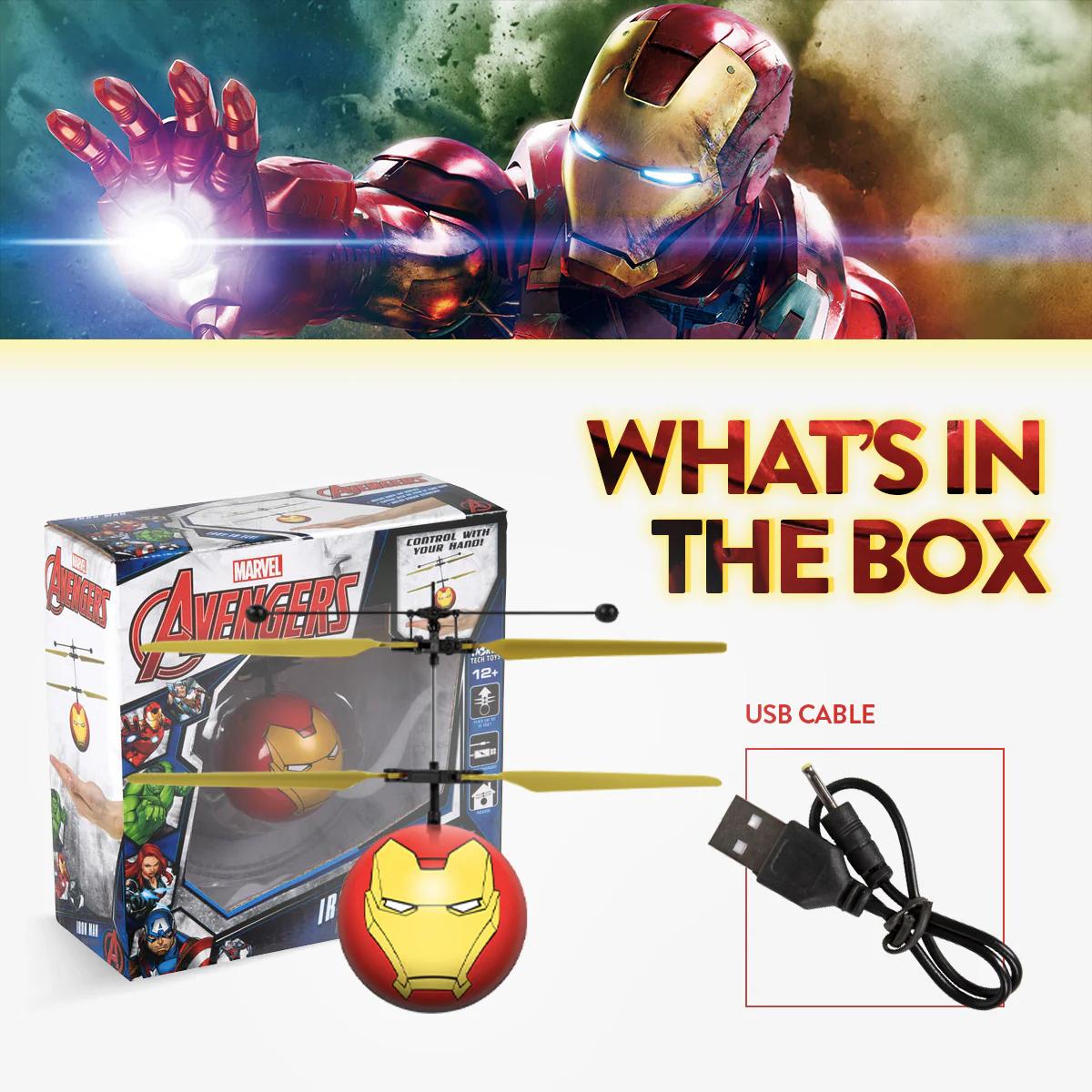 Marvel IR UFO Helicopter Ball - Captain America, Iron Man, Hulk, X-Men Deadpool, Spider-Man, Thor, Black Panther, Guardians of the Galaxy - Officially Licensed Marvel IR UFO Helicopter Ball - Captain America, Iron Man, Hulk, X-Men Deadpool, Spider-Man, Thor, Black Panther, Guardians of the Galaxy - Officially Licensed