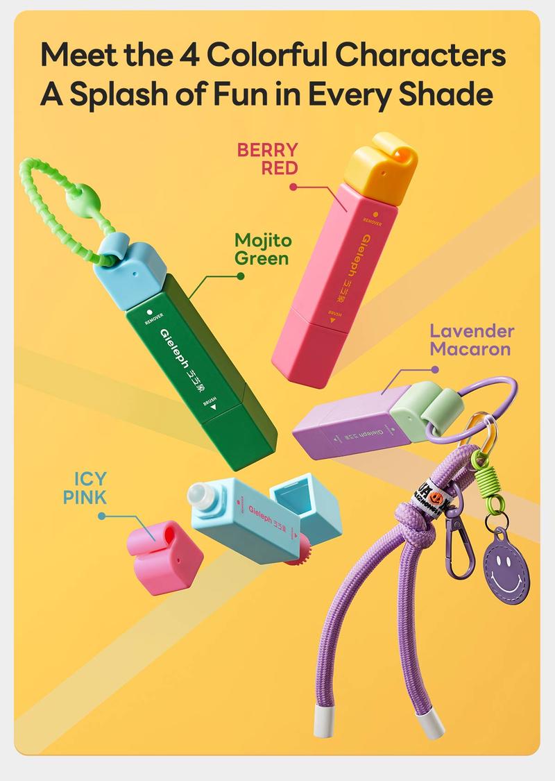 Gieleph Instant Stain Remover Pen for Clothes Fabric Shoes & Bags Portable Dual-Head Stain Eraser Pen Quick Dry Cleaning Pen for Coffee Oil Makeup & Food Stains On-the-Go Fabric Cleaner Instant Spot Cleaner Laundry & Travel Essential Household