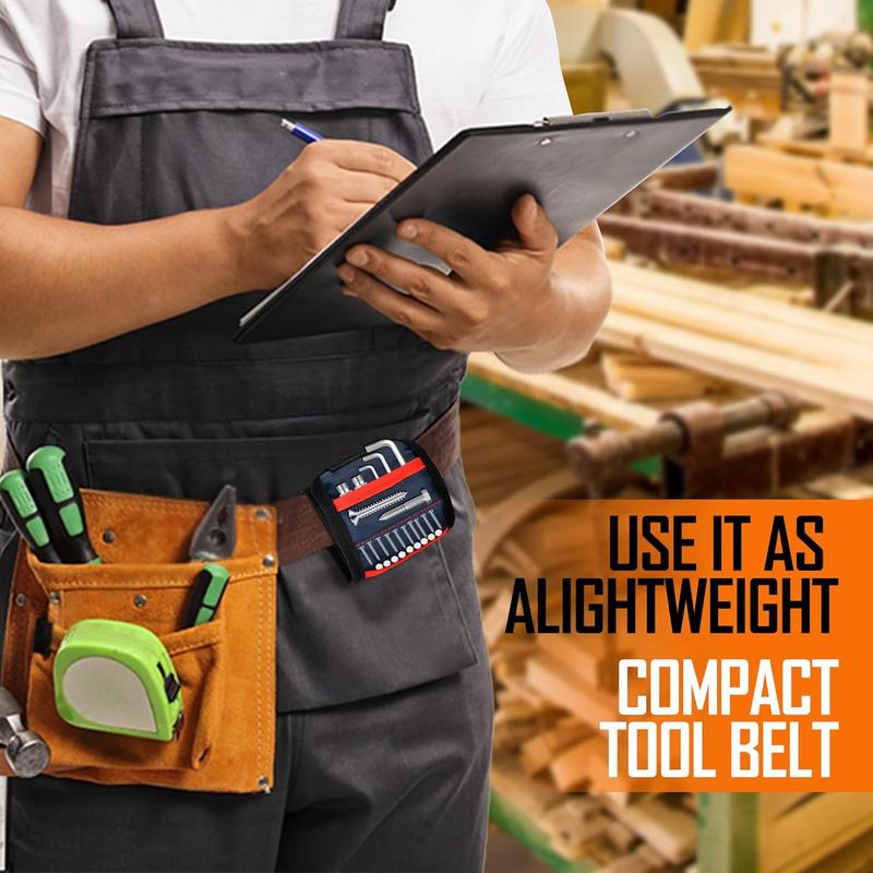 Magnetic Wristband Gifts for Men Dad - Tools for Holding Screws Nail Drill Bits, Cool Gadgets Holiday Gifts for Boyfriend Husband Grandpa DIY Handyman on New year  Birthday Stocking Stuffers