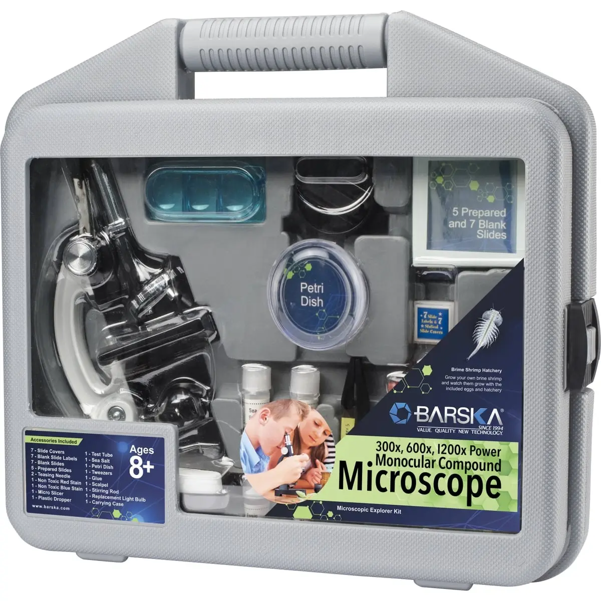 Barska Microscope Explorer Kit with Prepared Slides, School & Educational Office Stationery Supplies