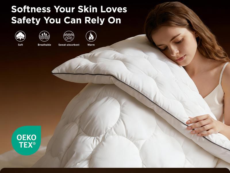 Raybee Ultra-Thick 2200GSM Mattress Topper, 3-4 Inch Memory Foam & Microfiber Hybird Mattress Pad for Back Pain & Pressure Relief, Breathable, Non-Slip, Soft & Supportive Bed Topper Pad , Twin Full Queen King  for Bedroom, Dormitory, Guestroom, RVS,