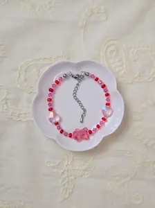 Pink Gummy Bear Bracelet, Candy-Inspired Accessories