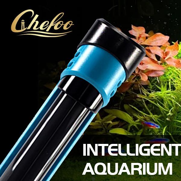 Chefoo 200W Submersible Aquarium Heater Adjustable Fish Tank Heater with Digital Display External Controller Overheat Protection & Free Thermometer for 10-30 Gallons Freshwater Saltwater Tank