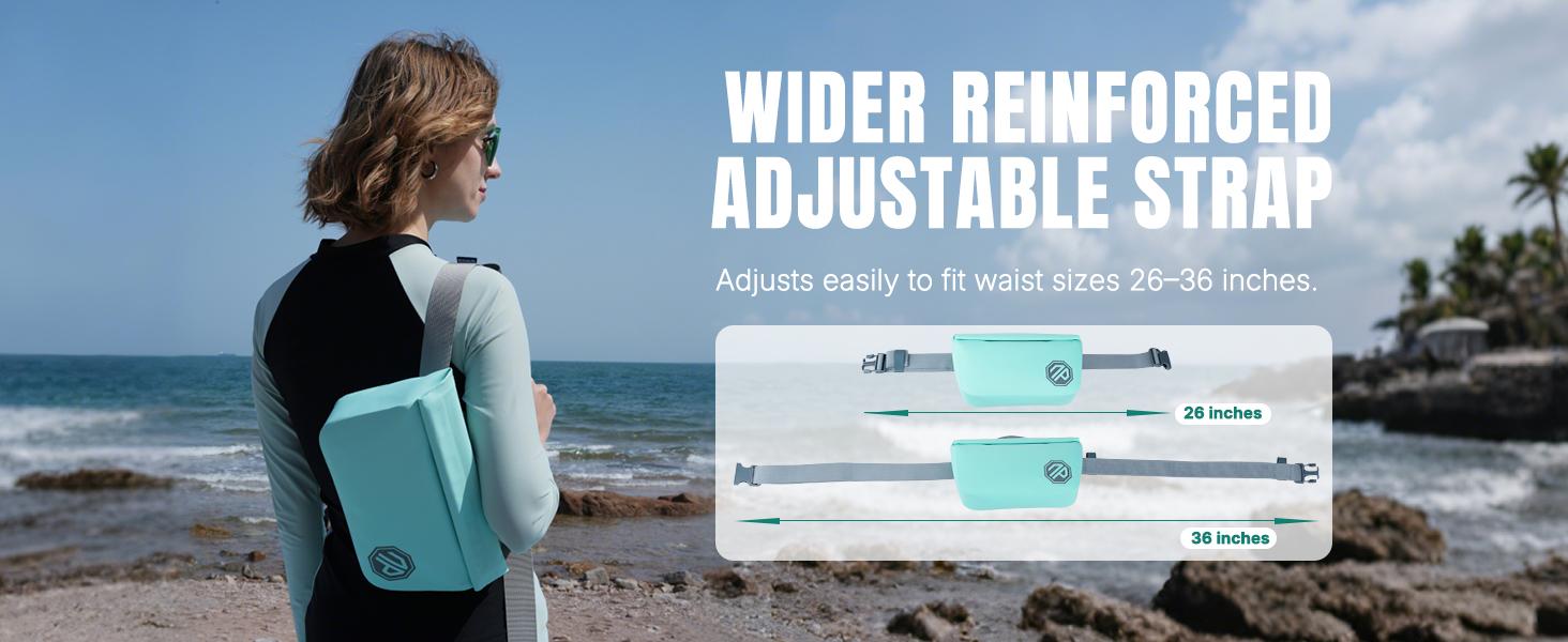 Niphean 2.5L Crossbody Waterproof Dry Bag with Magnetic Sealing Design, Travel Essentials for One-Second Access in All Sports Styles, Multi-Wear Fanny Pack for Men & Women Outdoor Use