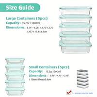 10 Containers + 5 Sponges