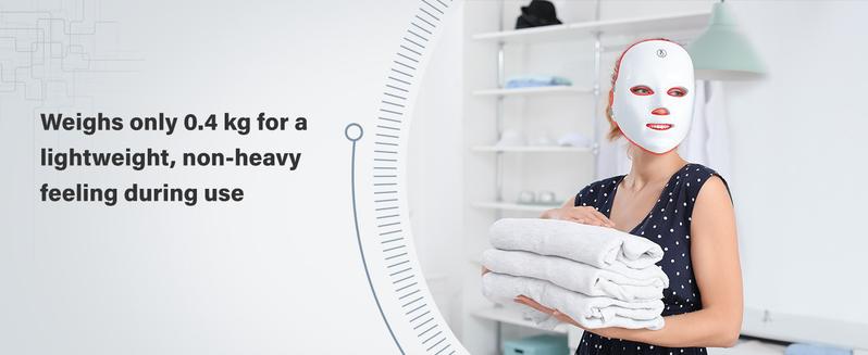 7-Color LED Phototherapy Face Mask: Brightens skin tone, reduces wrinkles, and smooths skin | Portable skincare, rechargeable wireless beauty gift, ideal for Christmas and at-home skincare.