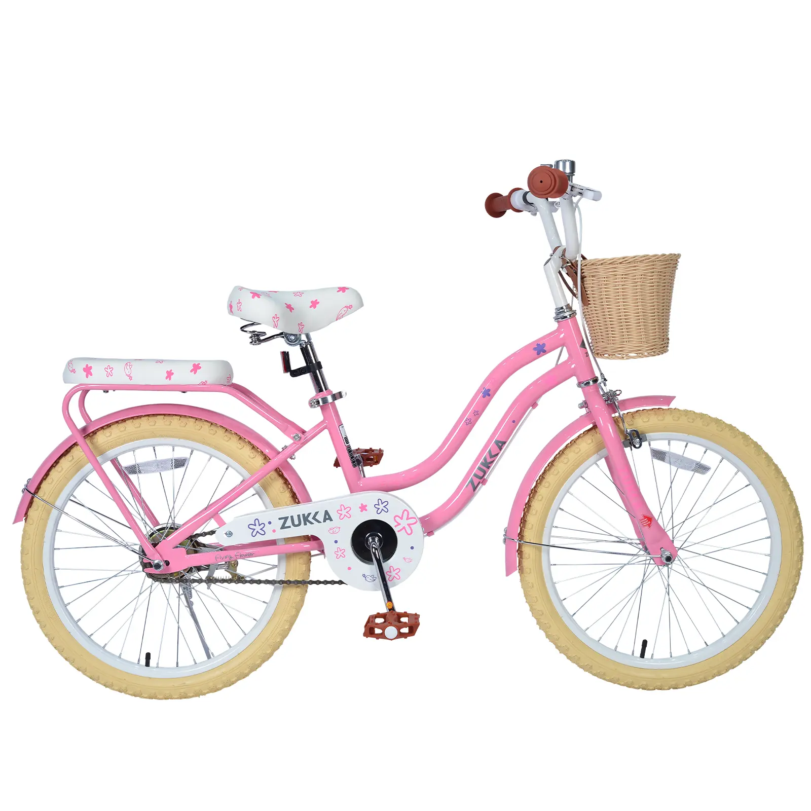 Girls' Bike 20 Inch with Basket for 7-10 Years Old Kids, No Training Wheels Included, Multiple Colors