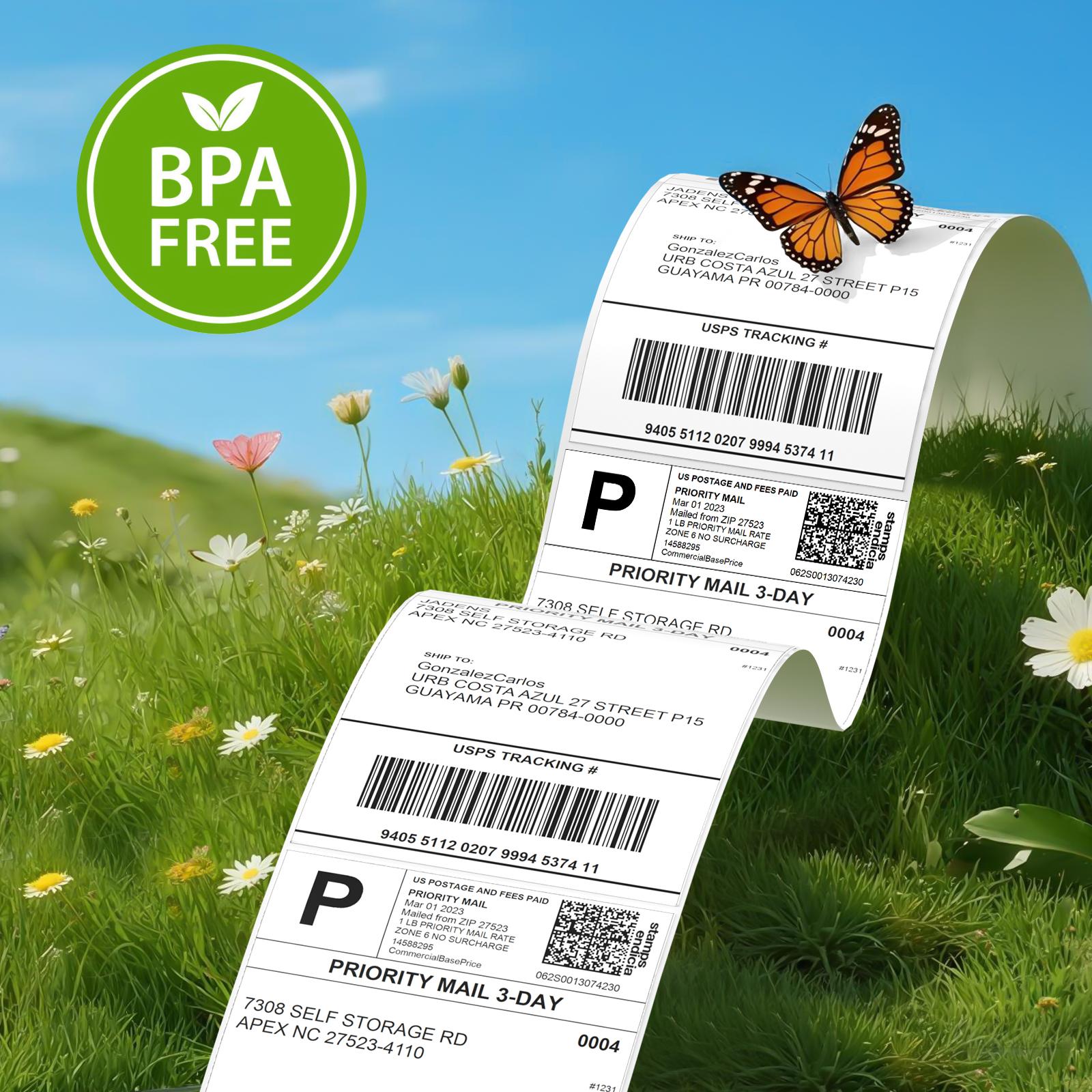 【JADENS】Thermal Paper For Jadens Portable Pirnter,US Letter  8.5''×11' ,4X6 inch,3 icnh,2 inch Round Label,2 inch Sticker Label