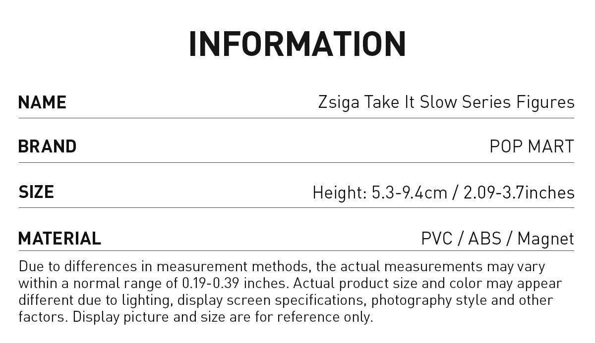 POP MART Zsiga Take It Slow Series Figures