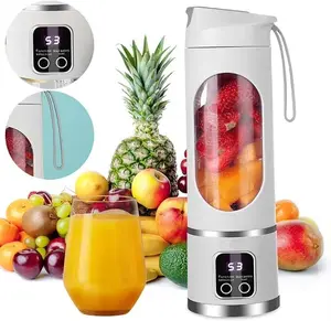 Portable Blender USB Rechargeable Mini Blender Cup Juicer – Ultimate Portable Smoothie Blender & Compact Smoothie Maker for Smoothies On-The-Go, Travel, Back To School & Gym, Leak Proof Design, Makes Shakes & Baby Food in Seconds, Vegetable Fruit Blender