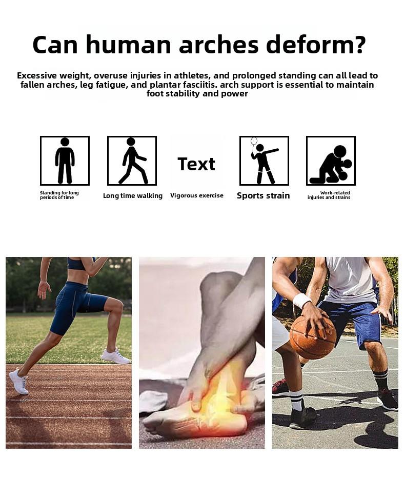 Sports Insoles |     High Elastic Shock Absorbing, Arch Support, Breathable Deodorant