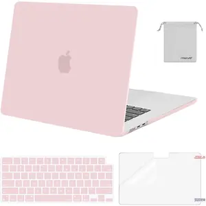 MOSISO Scratch-Resistant Case Compatible with MacBook Air 15 inch M5 2026 M4 2025 M3 M2 2024 2023 A3448 A3241 A3114 A2941, Protective Hard Shell&Keyboard Cover&ScreenFilm&Storage Bag