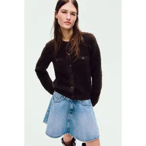 H&M Bouclé-knit cardigan