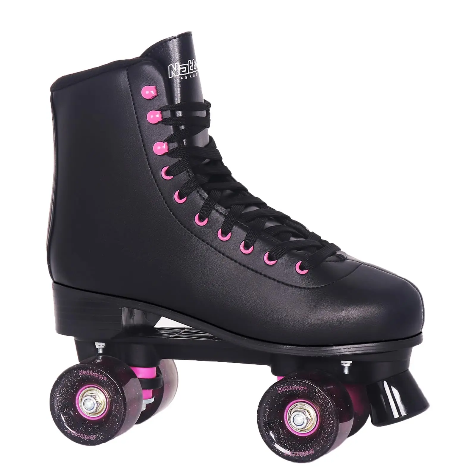 Retro Quad Roller Skates for Women, Men - Stylish Outdoor Park Recreational Rollerskating Footwear