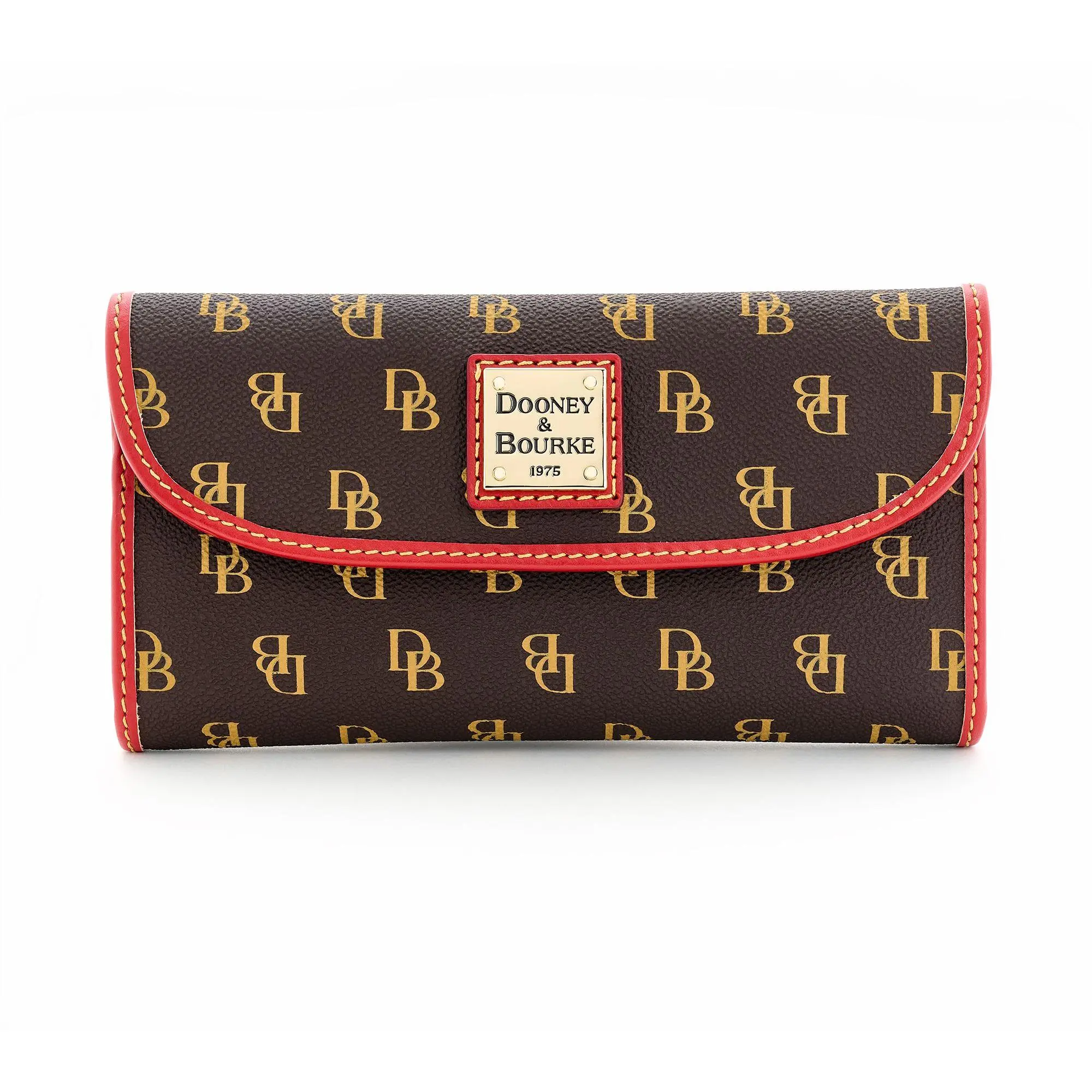 Dooney & Bourke Gretta Continental Clutch with Colored Trim