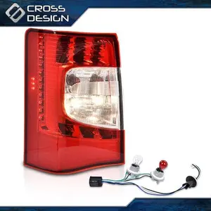 CROSSDESIGN LED Tail Light w/ bulbs Driver Side Fit For 2011-2016 Chrysler Town & Country