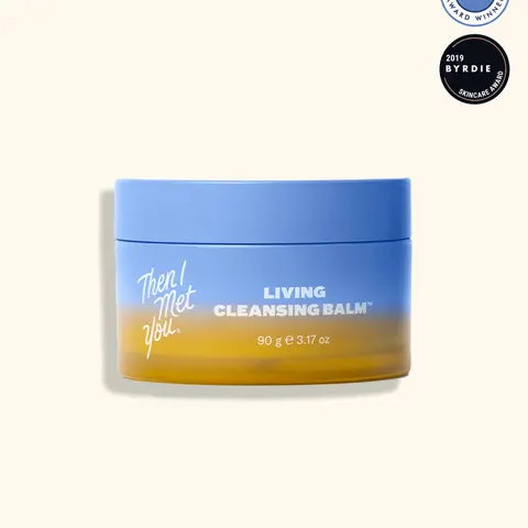 Then I Met You Living Cleansing Balm Korean Skincare Oil Cleanser & Makeup Remover Face Wash with Seaberry, Olive, and Grapeseed Oils, Vitamin E, Clean & Vegan Skincare