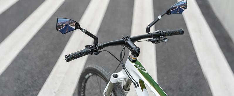 ROCKBROS 360° Adjustable Handlebar Bike Mirror with Anti-Glare Glass