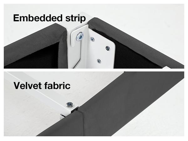 Novilla  Bed Frame Upholstered Platform Full/Queen/King Bed Frame with Adjustable Headboard, Strong Weight Capacity, No Box Spring Needed, Easy Assembly, Grey Modern Unique Bedroom Furniture,Holiday Haul