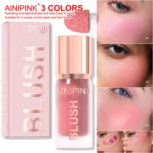 AINIPINK  liquid Blush is moisturizing, light and easy to apply. It brightens the complexion, is smooth and silky, adheres well to the skin, and is suitable for all skin types. It is a gift for women's cosmetics and festivals.